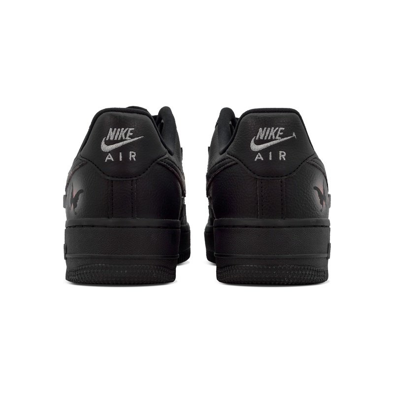 Custom Air Force 1 Shoes Black Pink Shadow Butterfly - Image 4