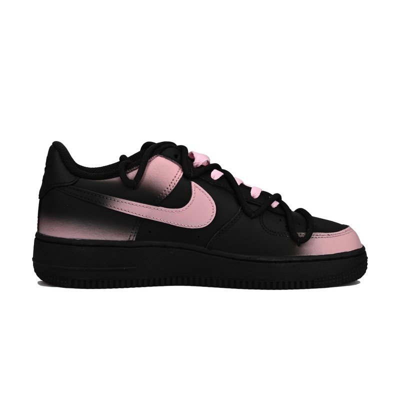 Custom Air Force 1 Shoes Black Pink Sweet Trap - Image 2