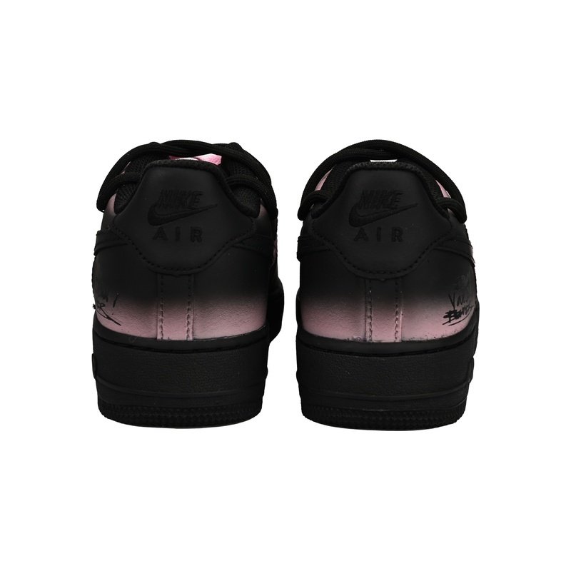 Custom Air Force 1 Shoes Black Pink Sweet Trap - Image 4