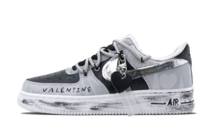 Custom Air Force 1 Shoes Gray Pink Dream Player