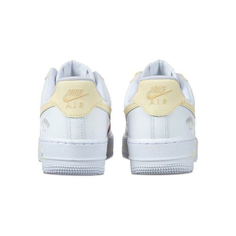 Custom Air Force 1 Shoes White Pink Cute Puppy - Image 4