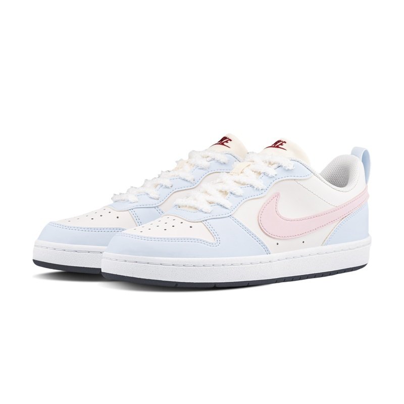 Custom Court Shoes Blue Pink Sea Salt Milk Foam - Image 3