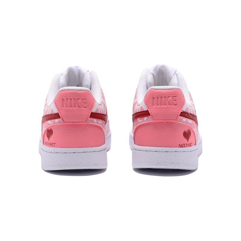 Custom Court Shoes Pink White Cupid Rose - Image 4
