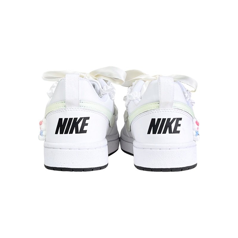 Custom Court Shoes White Yellow Little Rabbit Diary - Image 4