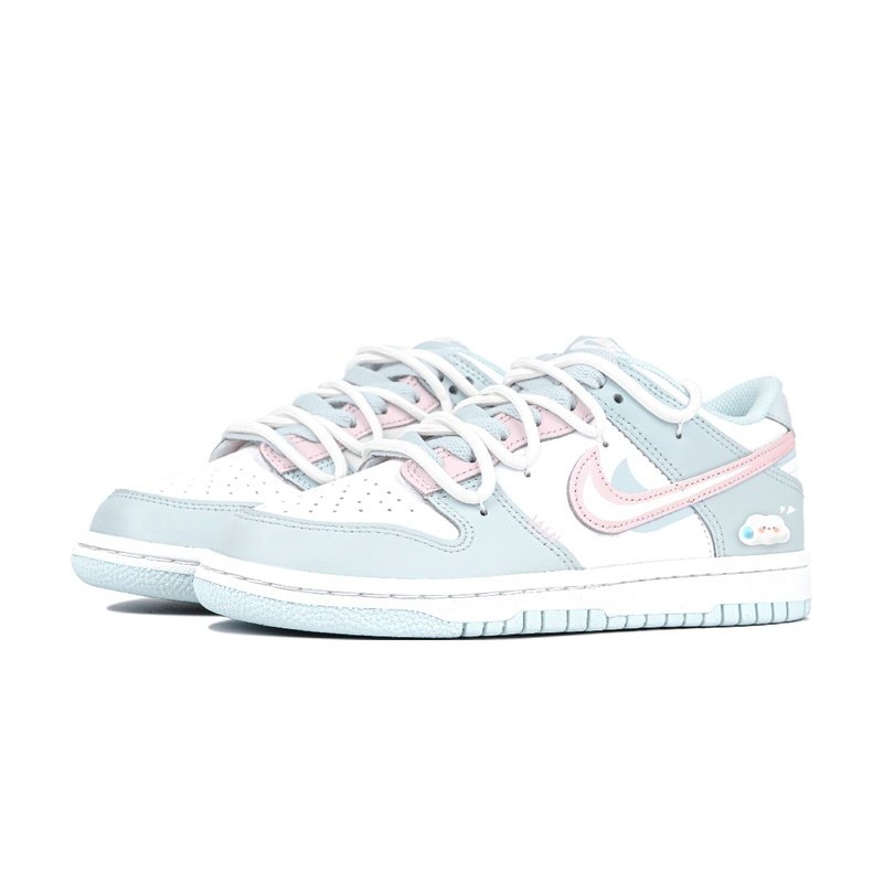 Custom Dunk Shoes Pink Cyan Bubble Joy - Image 3