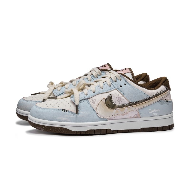 Custom Dunk Shoes Pink White Berlin Wall - Image 3