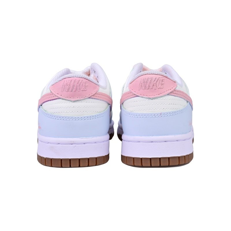 Custom Dunk Shoes Pink White Spring Garden - Image 4