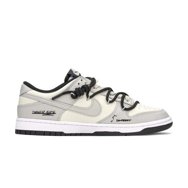 Custom Dunk Shoes White Gray Love Balloon - Image 2