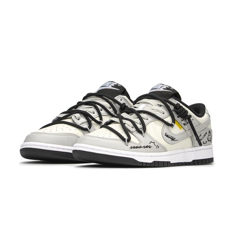 Custom Dunk Shoes White Gray Love Balloon - Image 3