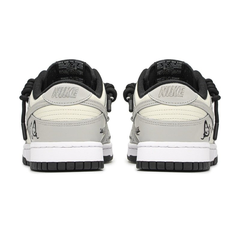 Custom Dunk Shoes White Gray Love Balloon - Image 4