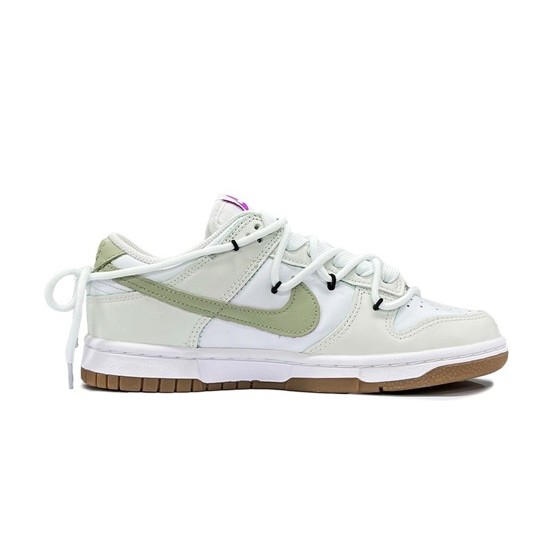 Custom Dunk Shoes White Green Spring Breeze - Image 2