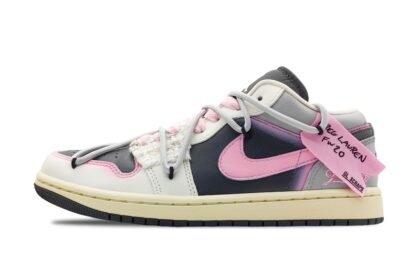 Custom Jordan Shoes Black Pink Love Post