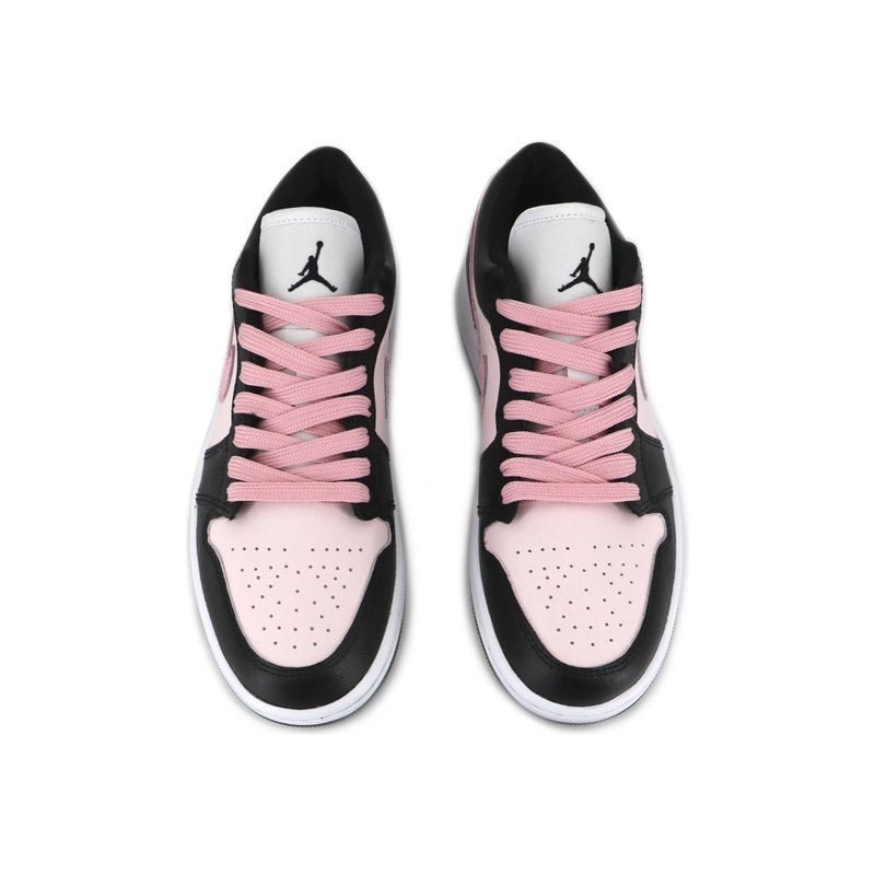 Custom Jordan Shoes Black Pink Misty Wild Cherry - Image 3