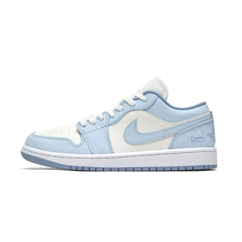 Custom Jordan Shoes Blue White Mint Sea Salt