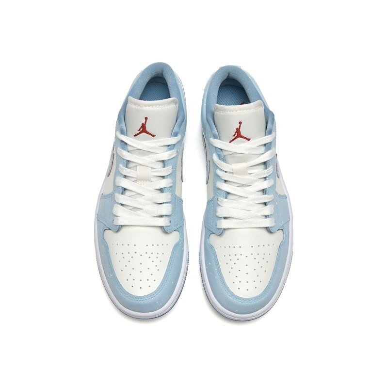 Custom Jordan Shoes Blue White Mint Sea Salt - Image 4