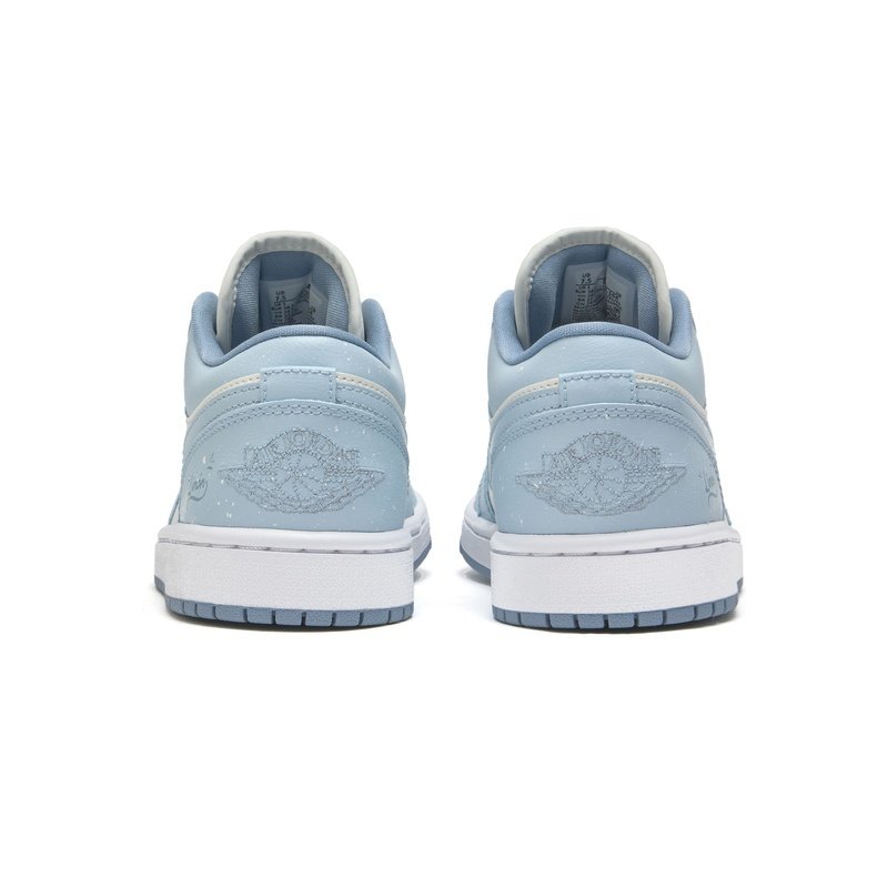 Custom Jordan Shoes Blue White Mint Sea Salt - Image 5