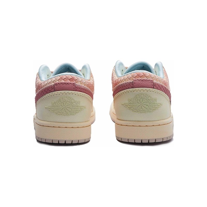 Custom Jordan Shoes Pink Beige Serpent Charm - Image 5