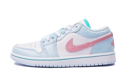 Custom Jordan Shoes Pink Blue Cherry Blossom