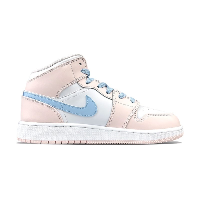 Custom Jordan Shoes Pink Blue Sakura Dance - Image 2