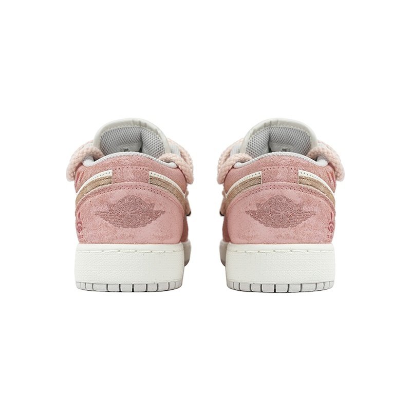 Custom Jordan Shoes Pink White Cherry Romance - Image 4