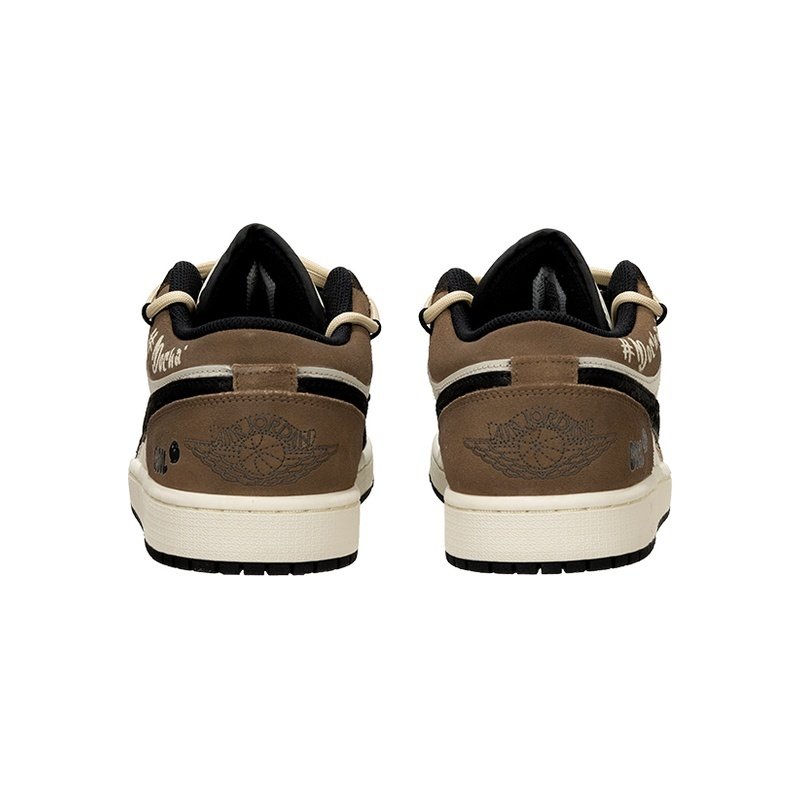 Custom Jordan Shoes White Brown Cool Design - Image 5